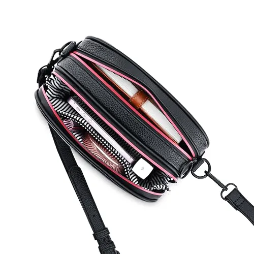 Fastrack Trendy Concealed Zipper Sling Bag | Faux-Leather Women Handbags| Ladies Purse Handbag | Sling Bag for Casual Carry