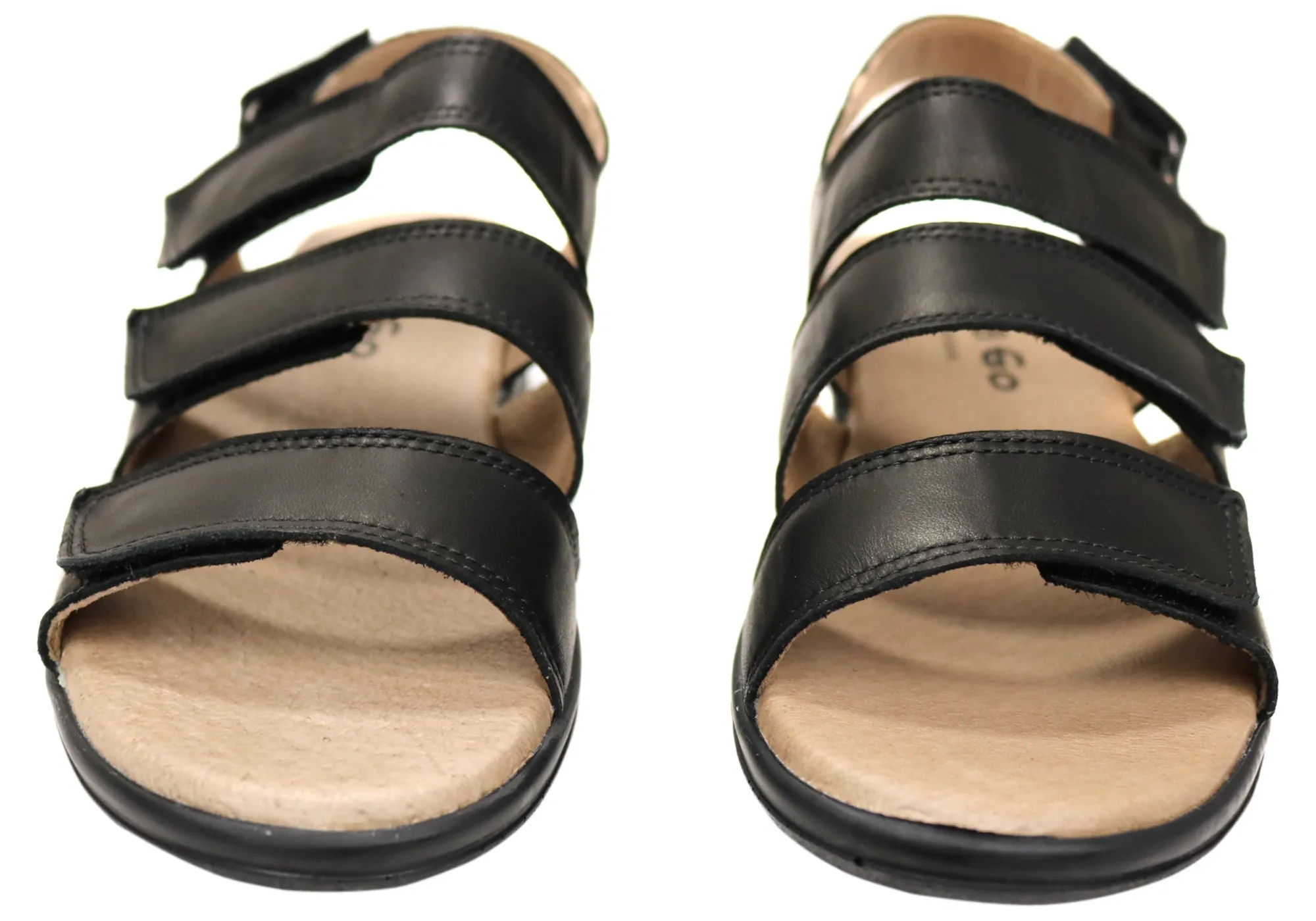 Flex & Go Renay Womens Comfortable Leather Sandals Made In Portugal