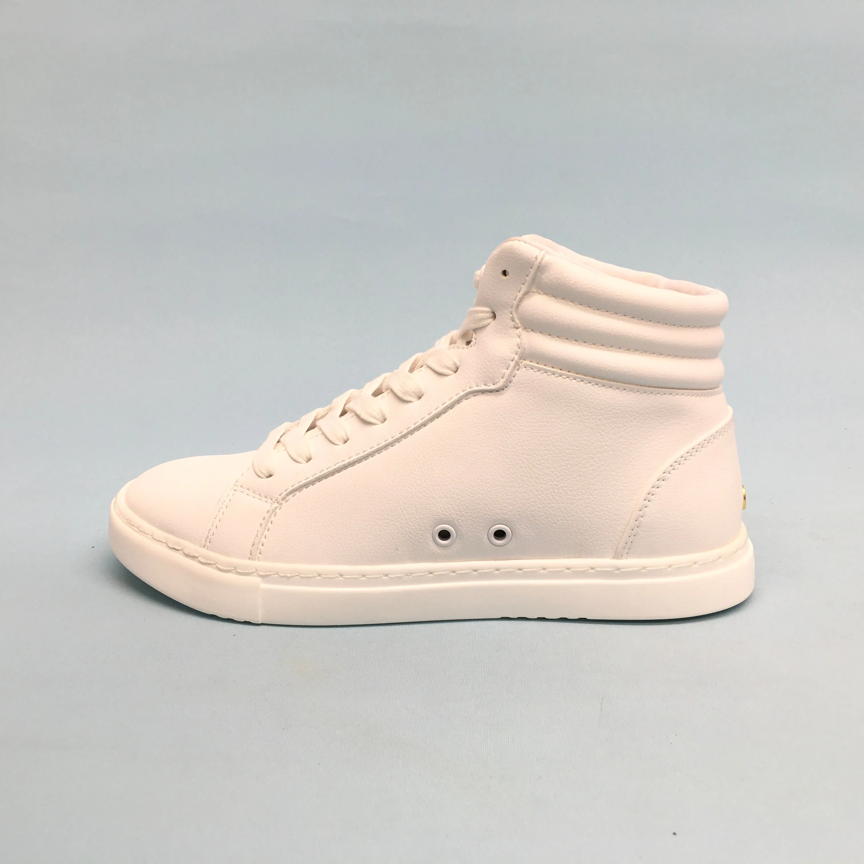 Fuego: High-Top Dance Sneaker | All White | MED | Flat Full Rubber Sole | VEGAN