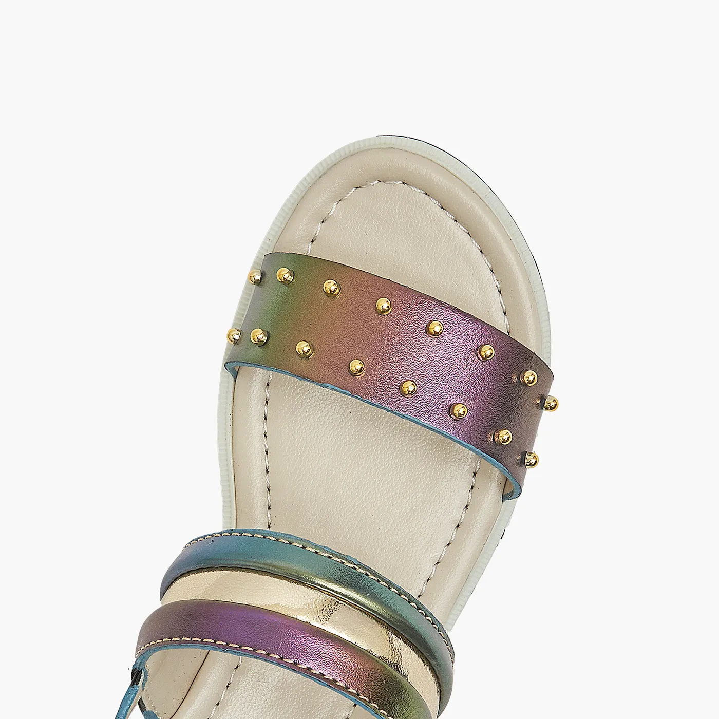 Girls Studded Sandals