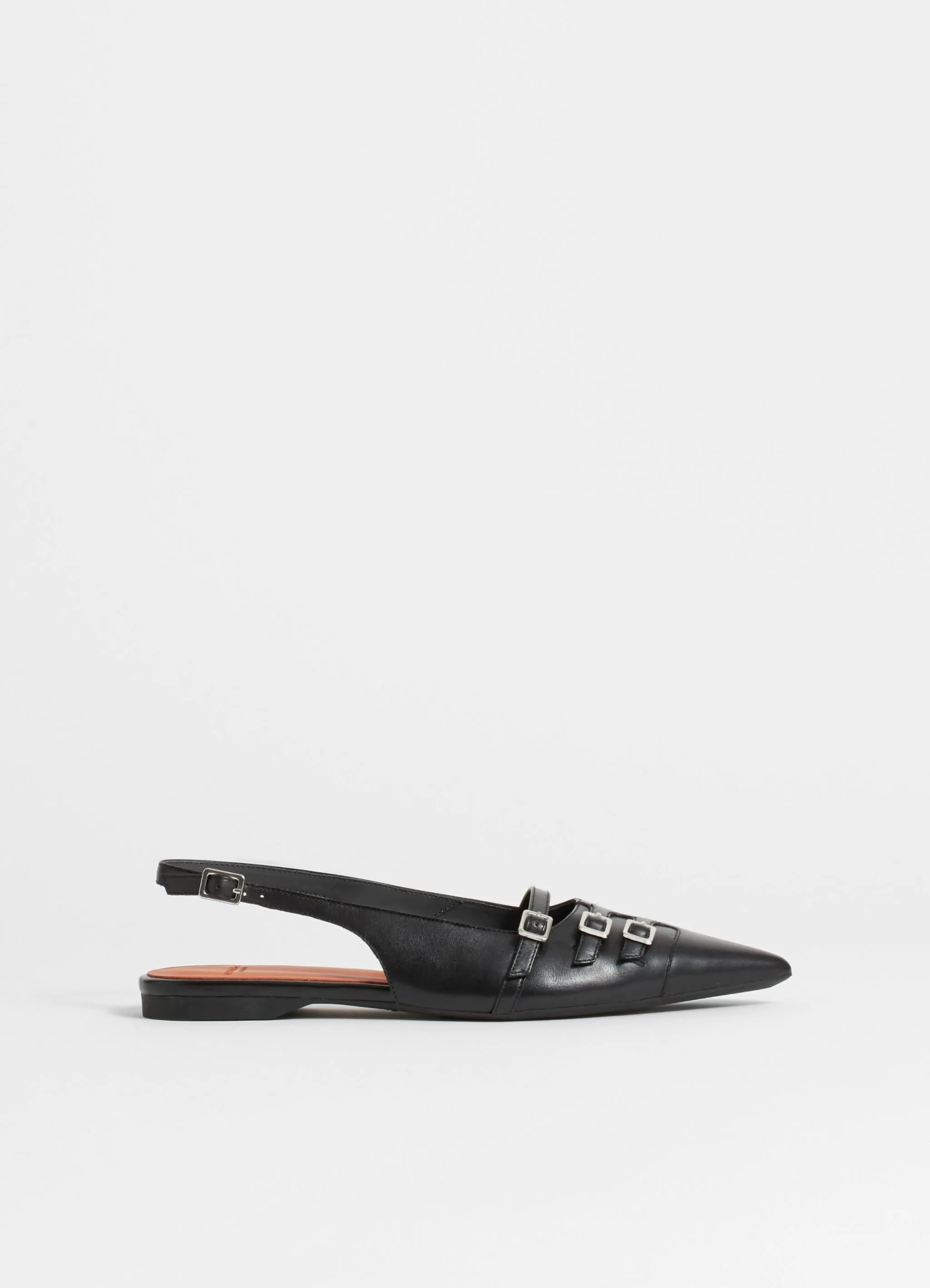 Hermine Black Slingbacks