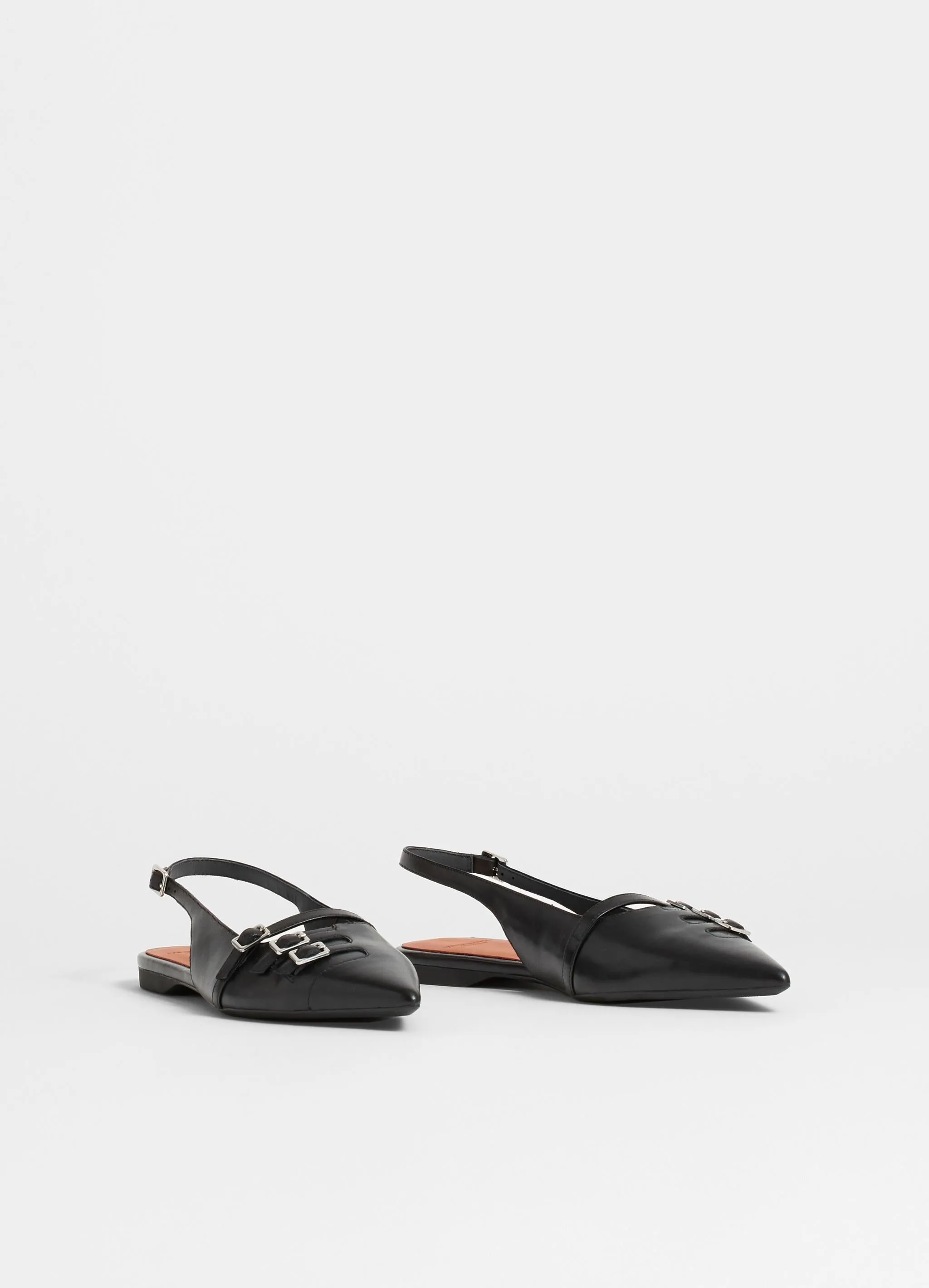 Hermine Black Slingbacks