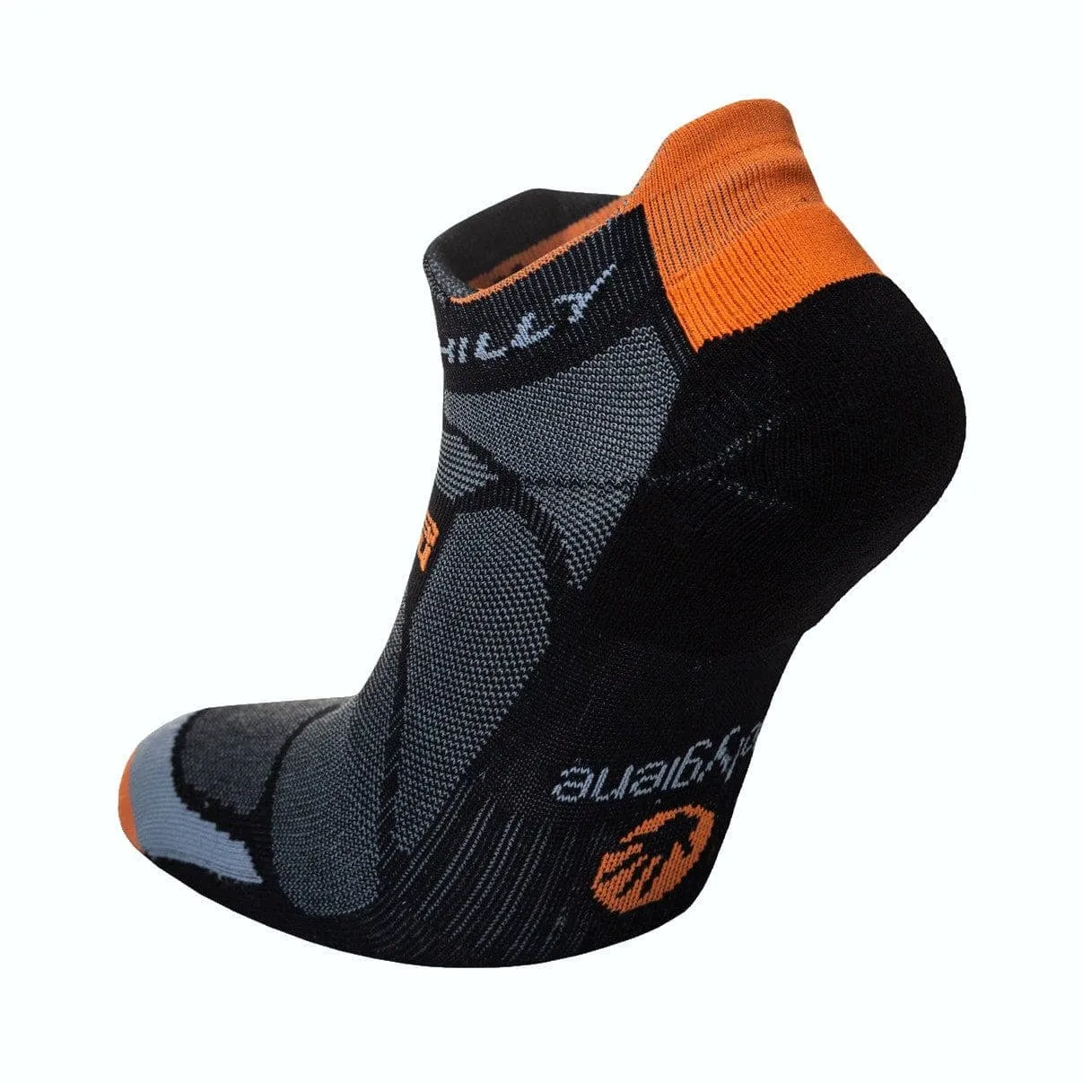 Hilly Marathon Fresh Socklet Min - Black/Orange