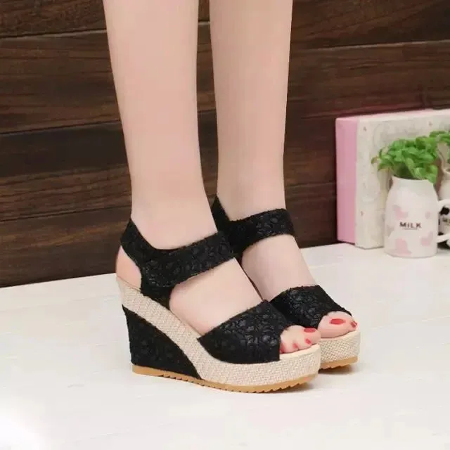 Hnzxzm High-heeled Wedge Platform Fish Mouth New Women's Peep Toe Sandals Womens Shoes Comfort Summer Designer Shoes