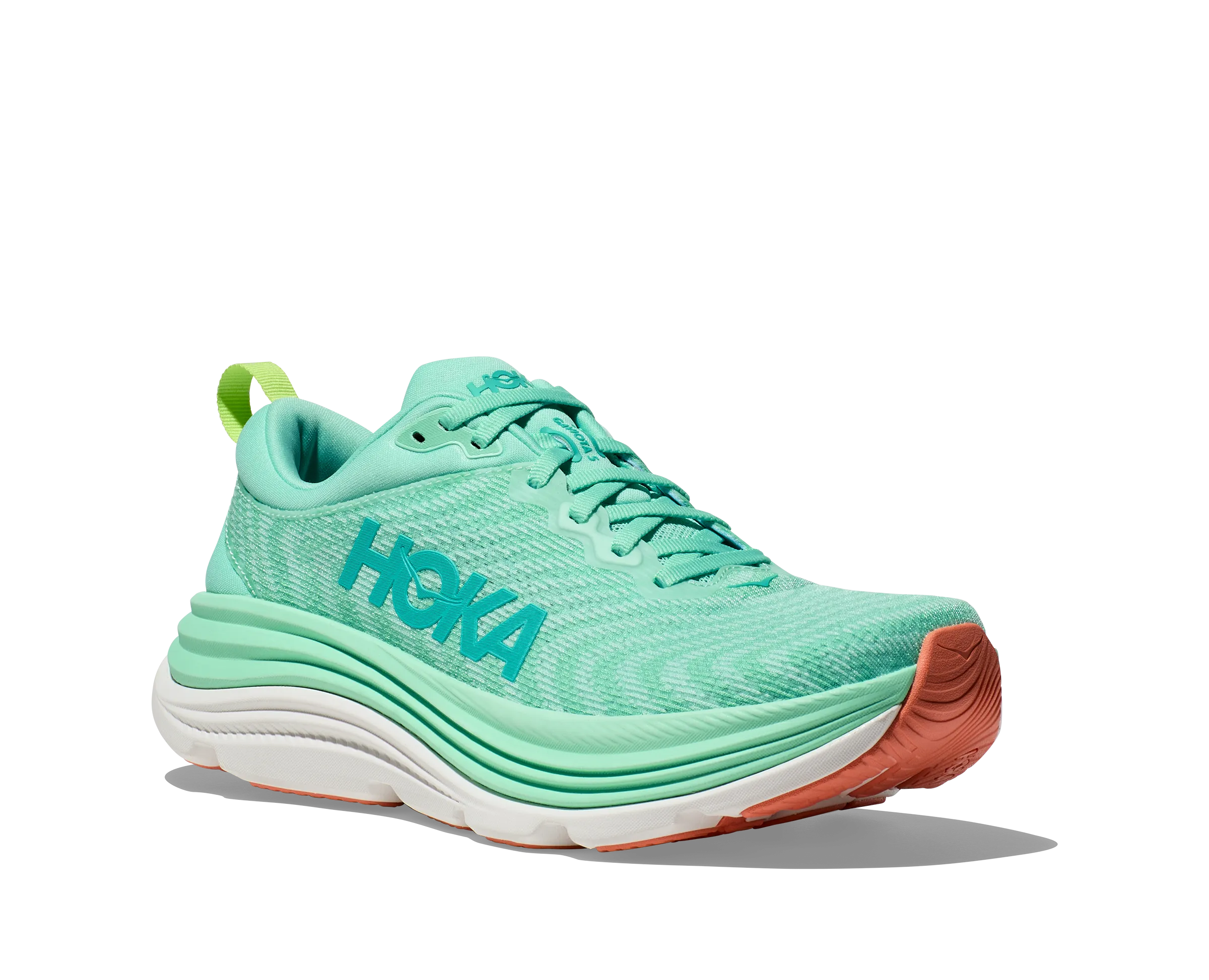 Hoka Womens Trainer Gaviota 5 Harbor Seafoam/Electric Aqua