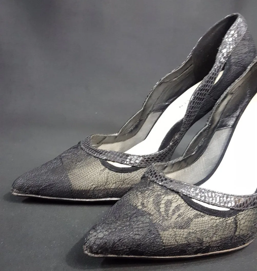 Karen Millen Lace and Snakeskin Pumps size 41