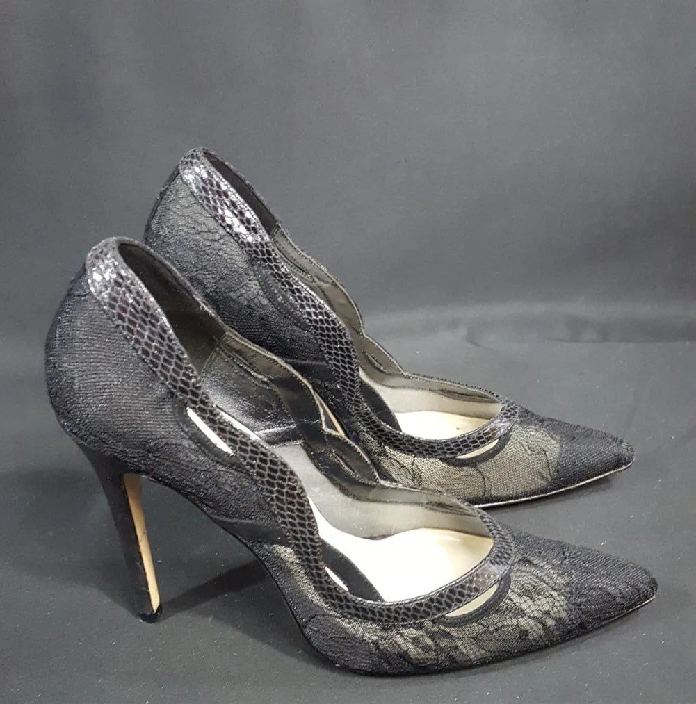 Karen Millen Lace and Snakeskin Pumps size 41