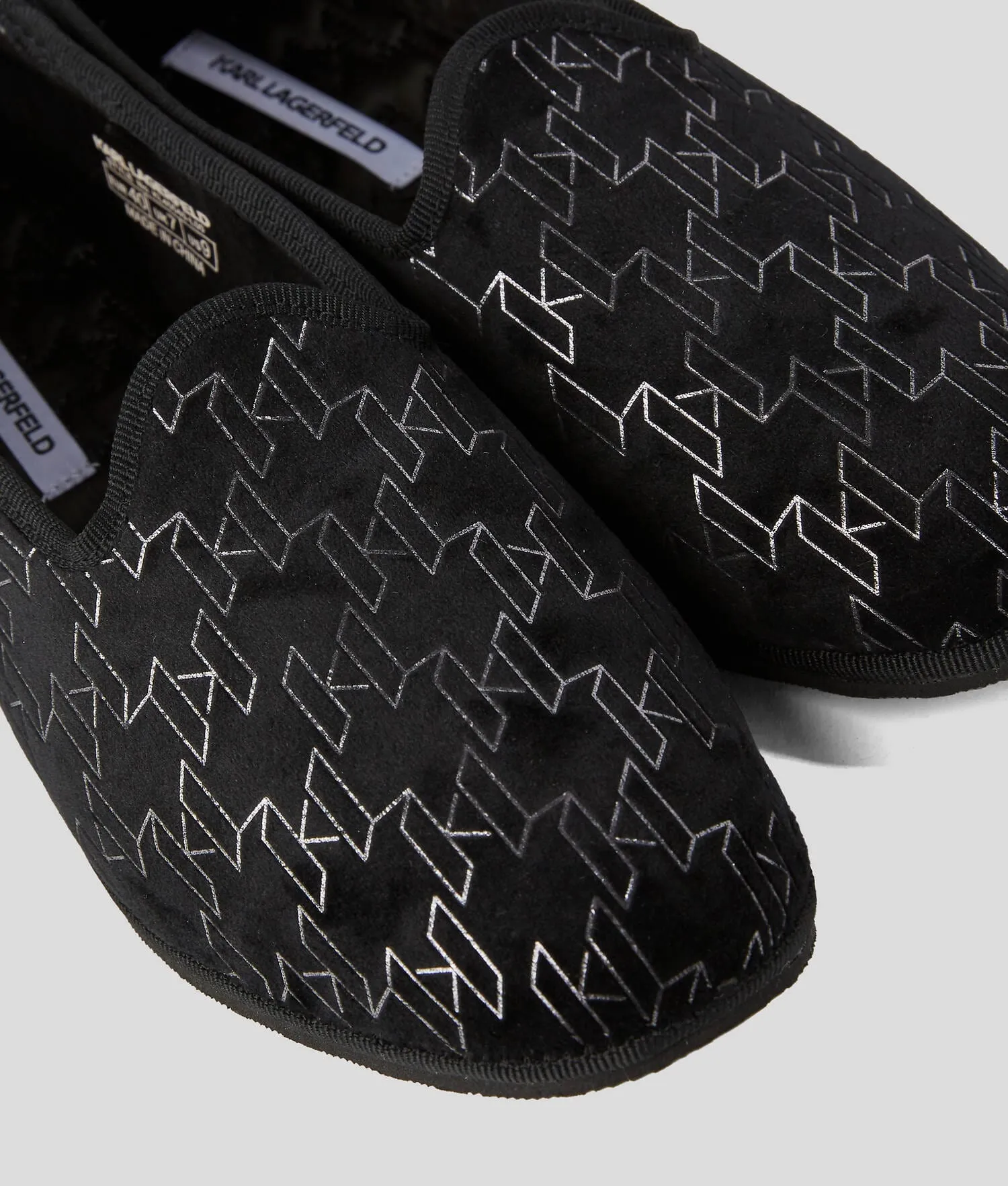 KARL LAGERFELD - KL Monogram Slippers