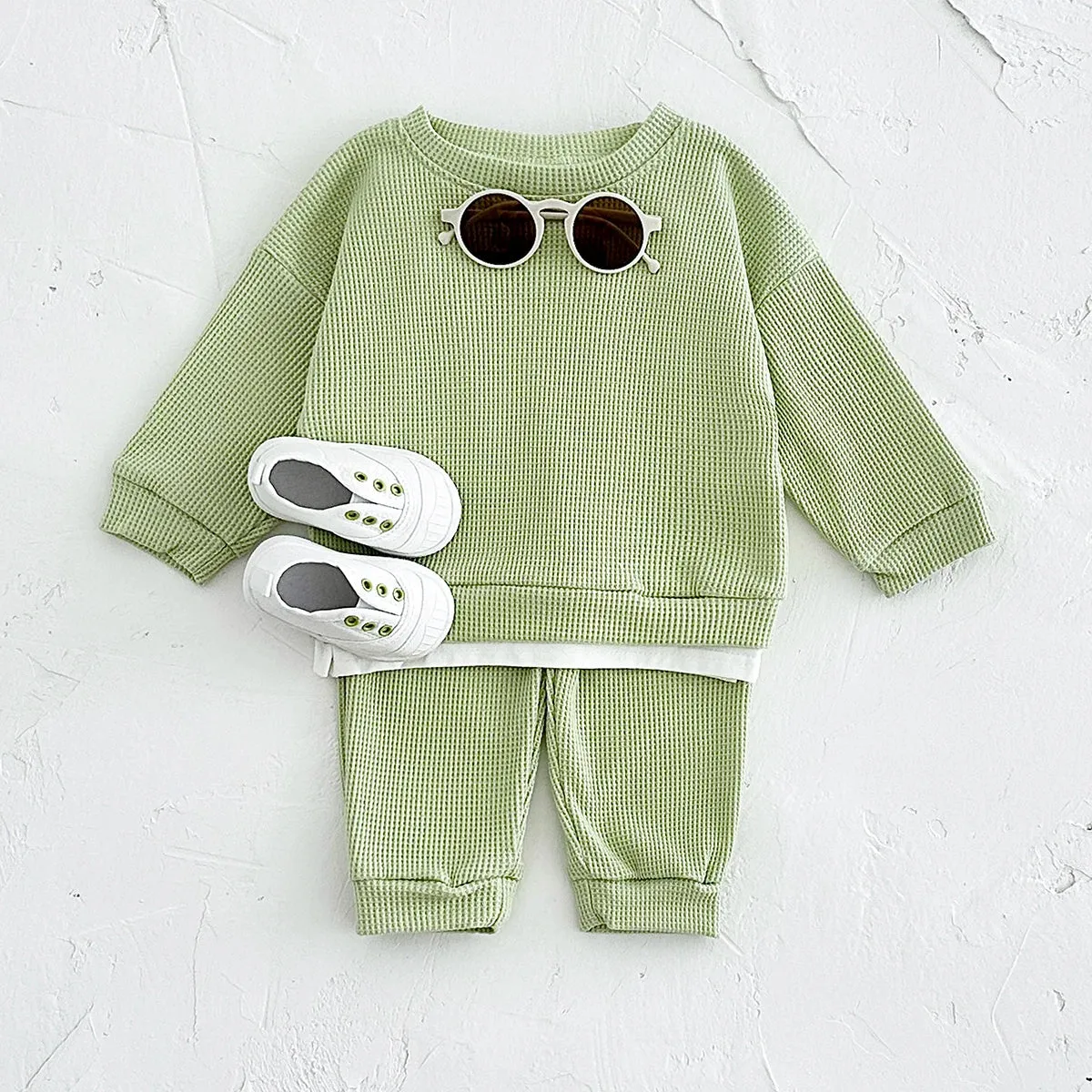 Kids 2Pcs Cotton Tracksuit Set for Boys/Girls