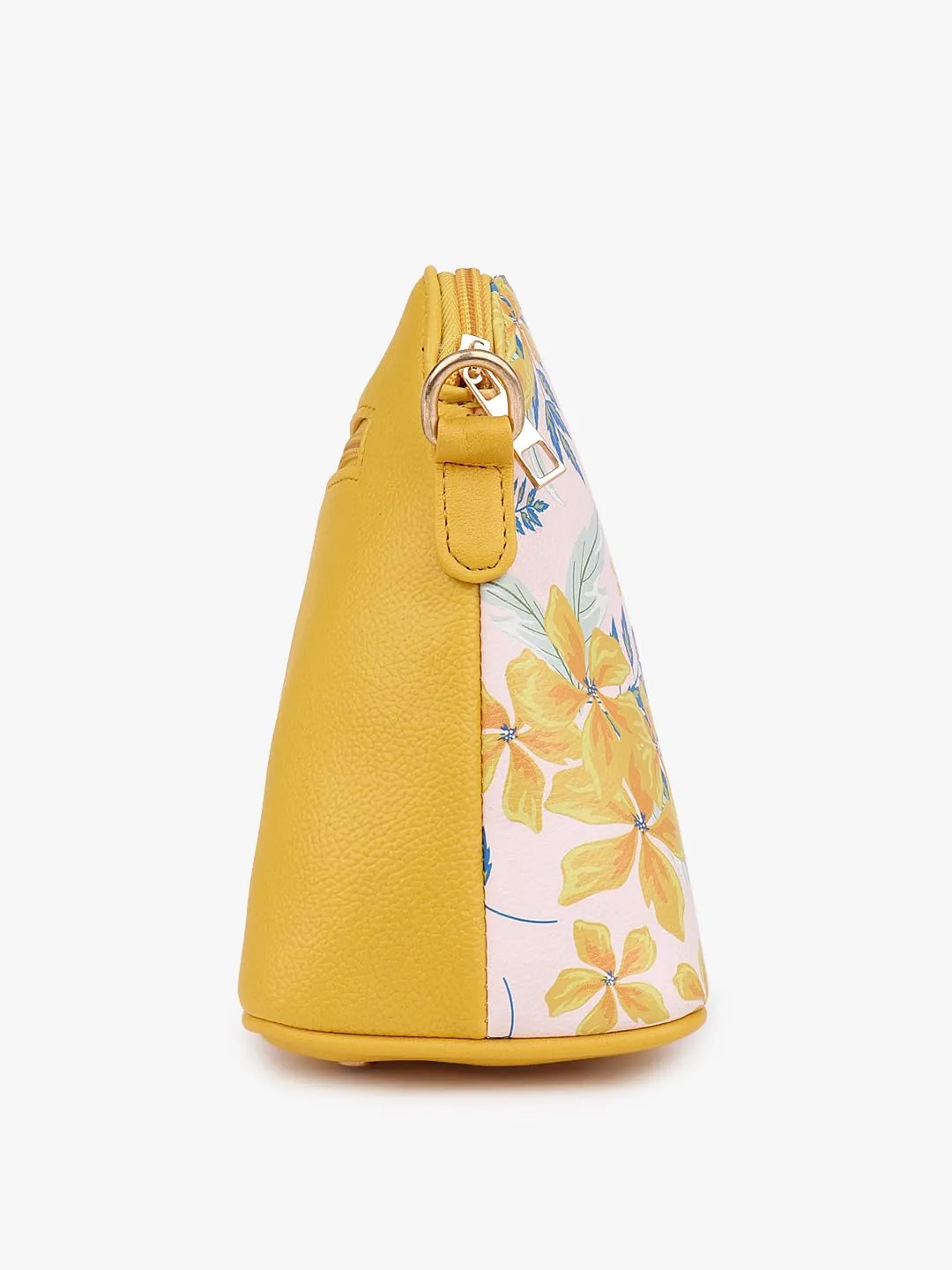 LAPIS O LUPO Women Flower Sling Bag (LLSL00105YL5 Yellow)