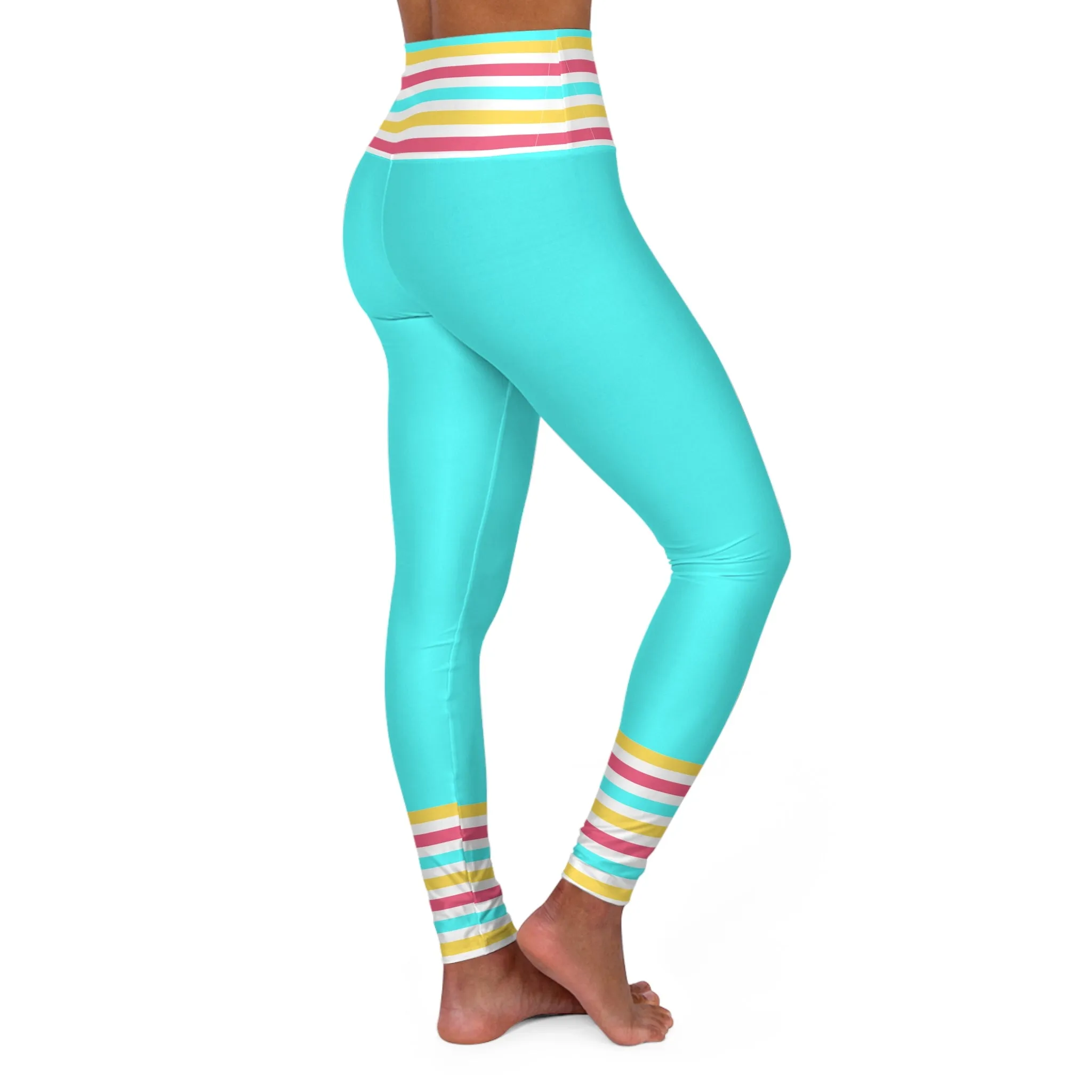 Let's go Party High Waisted Yoga Leggings- Running Costume, Cosplay, Toy style