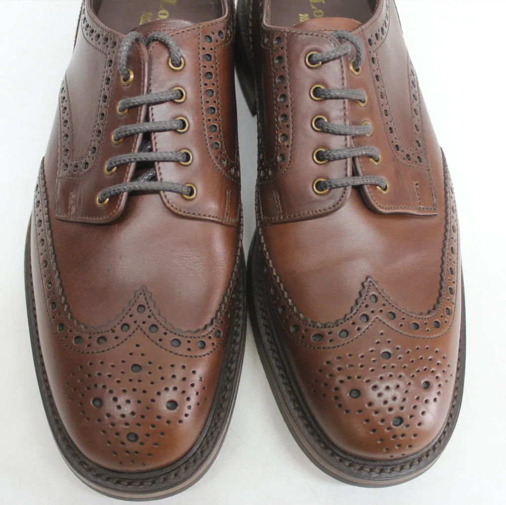 Loake Mens Shoes Chester Casual Low-Profile Goodyear-Welt Lace-Up Leather - UK 8.5