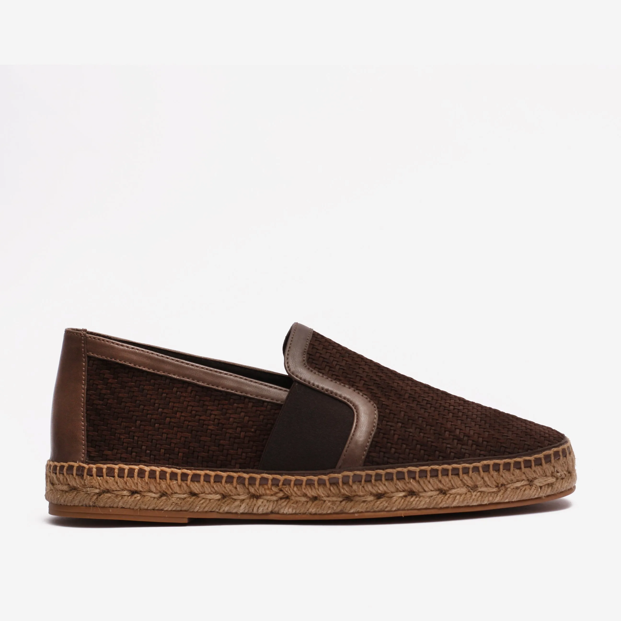 Luxury Men's Espadrilles Genuine Leather Tribeca Brown