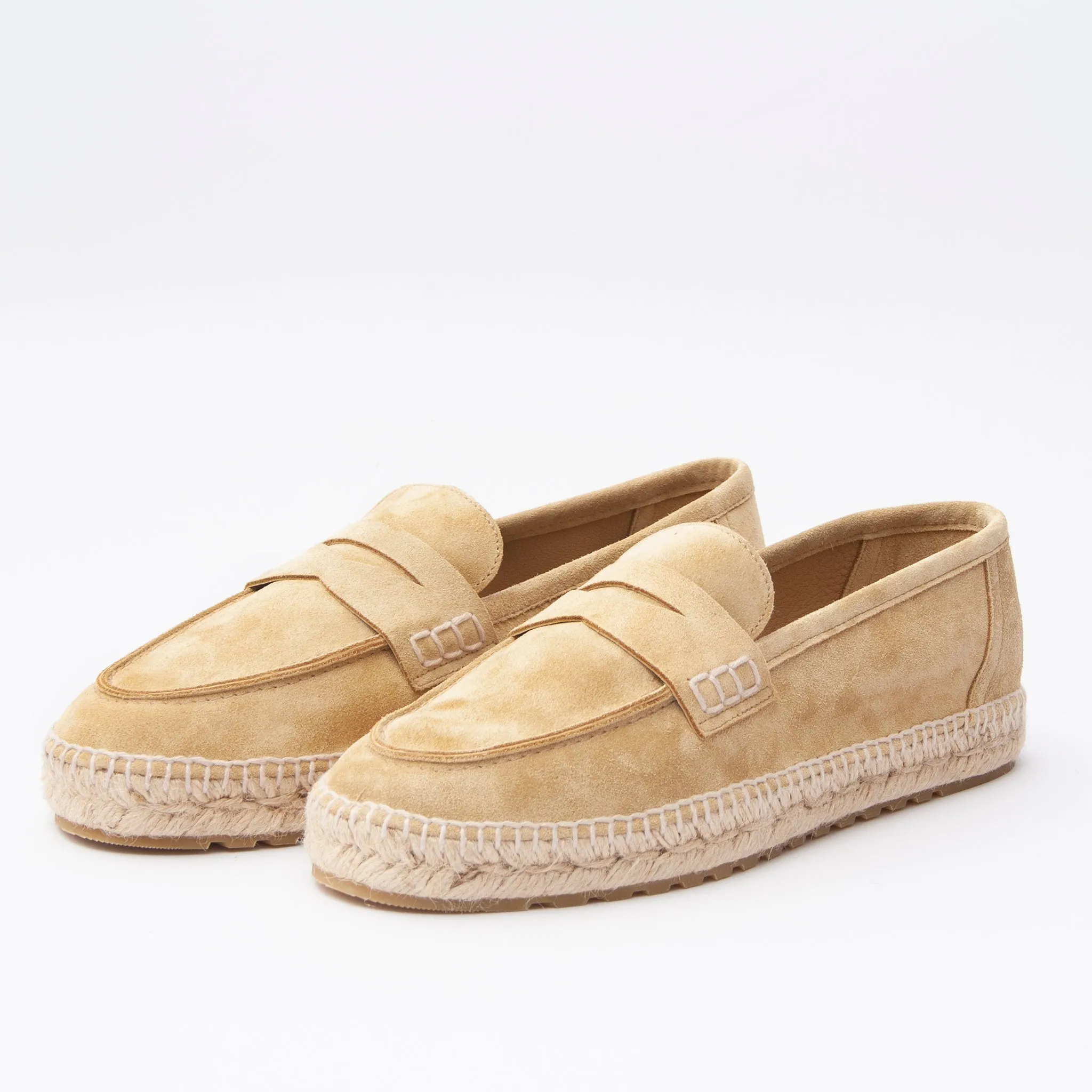 Luxury Men's Espadrilles Mocassin Moc D'OR Genuine Suede