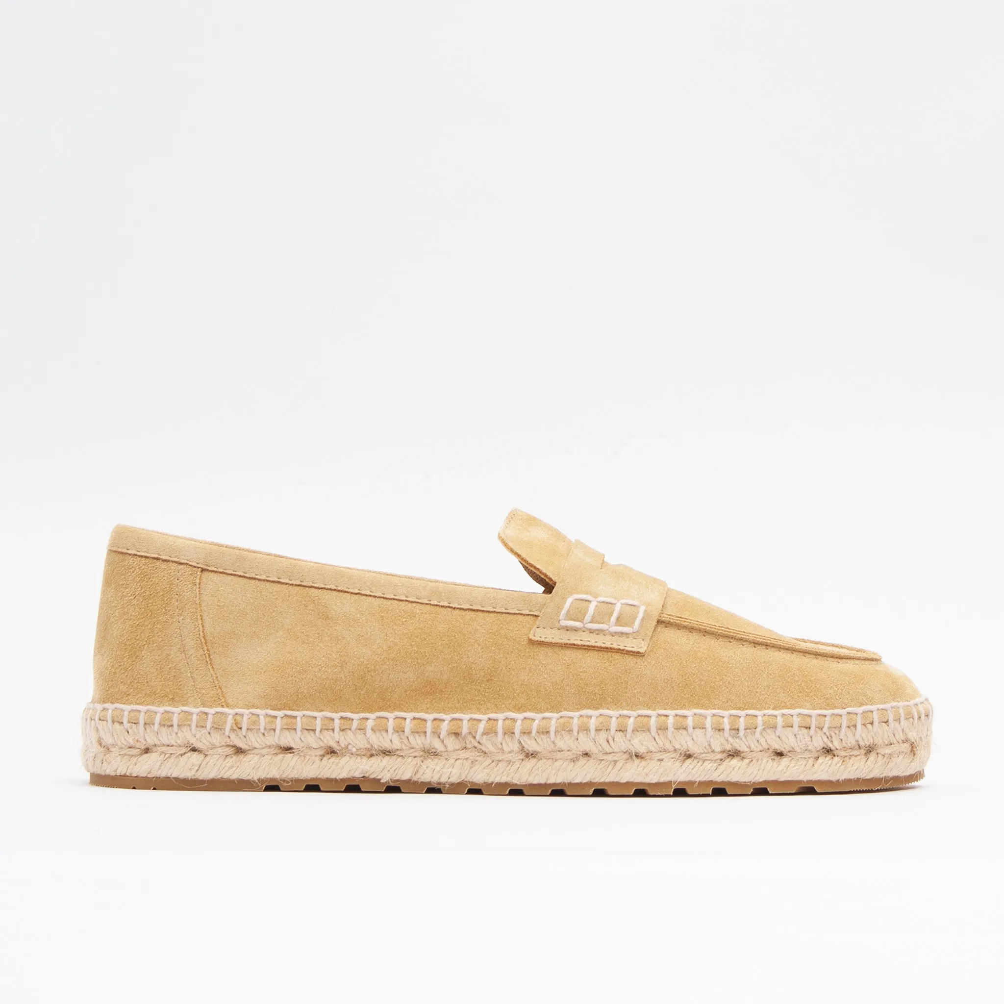 Luxury Men's Espadrilles Mocassin Moc D'OR Genuine Suede