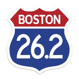 Marathon 26.2 States Cities Patriotic Die Cut Vinyl Sticker