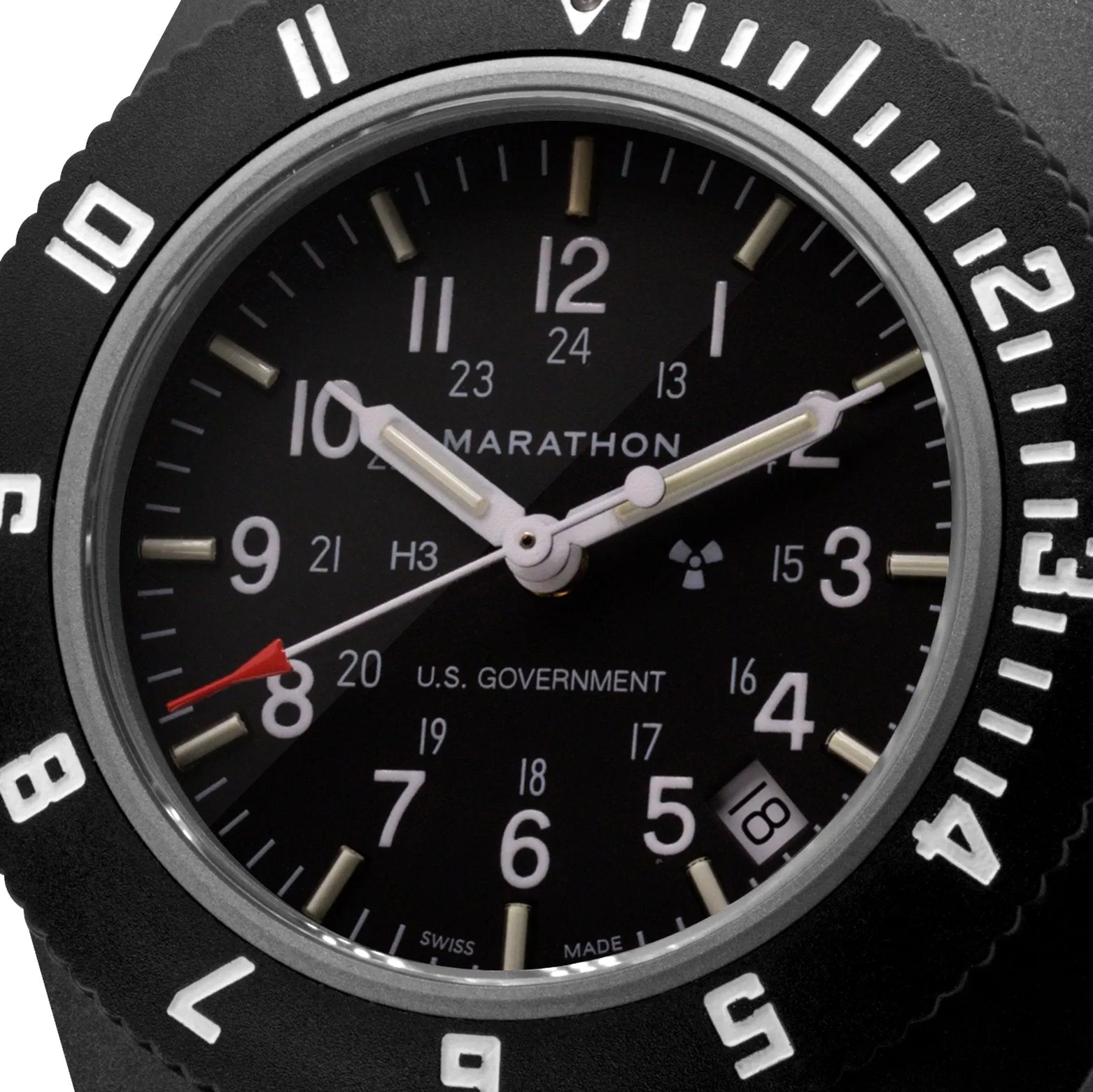 MARATHON PILOT'S NAVIGATOR WITH DATE - 41MM - BLACK - US GOVERNMENT MARKED