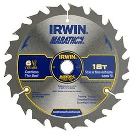 Marathon Saw Blade, C3 Carbide-Tip, 18T x 6.5-In.