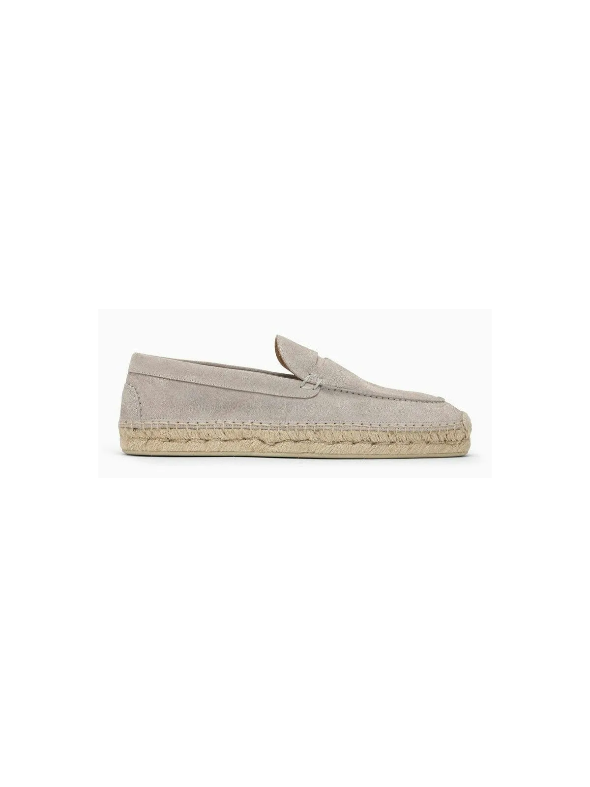 Men's Goose-Coloured Suede Espadrilles in Grey | Size 40 | 1240942LE