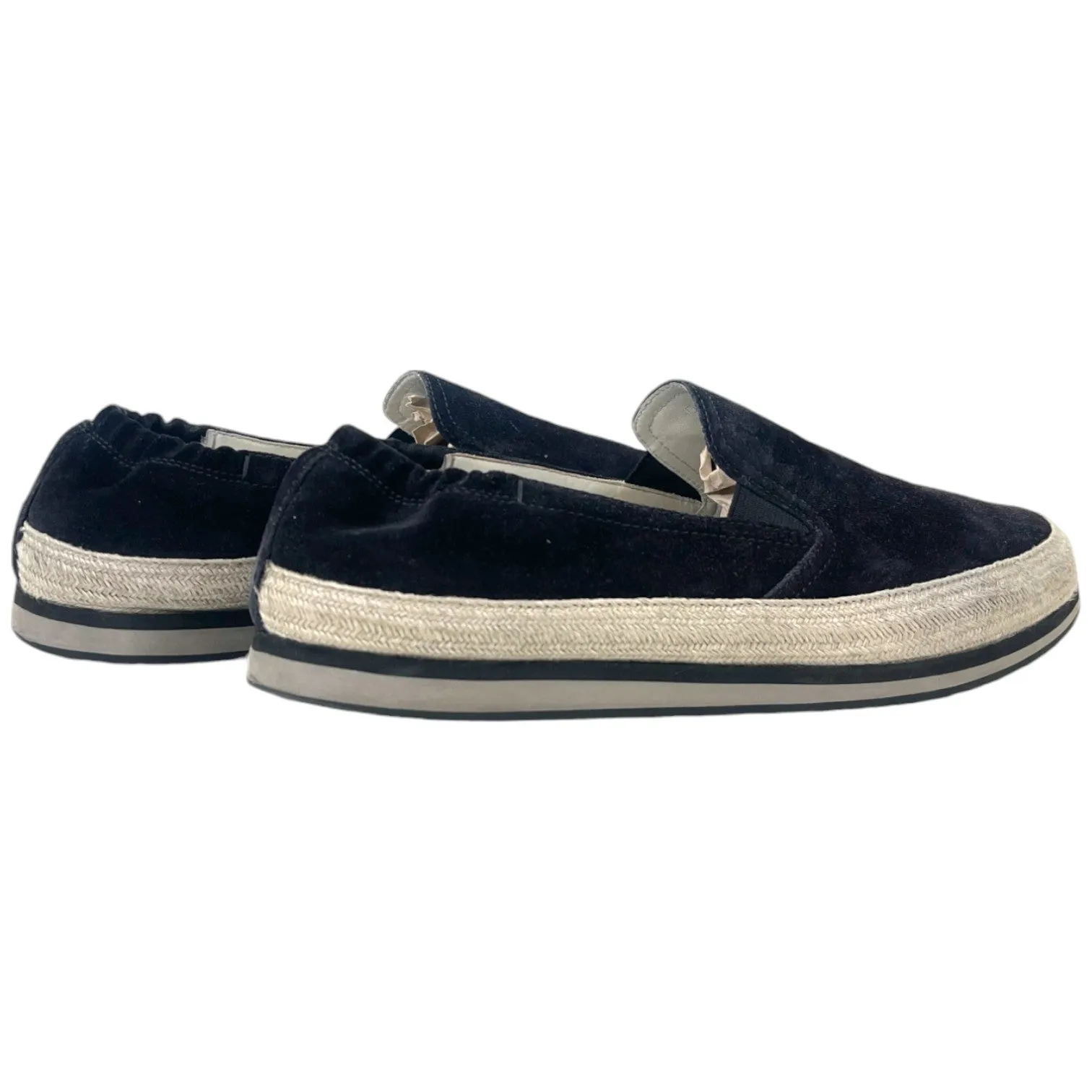 Men's Suede Espadrilles Black Size EU 43.5 / UK 9.5