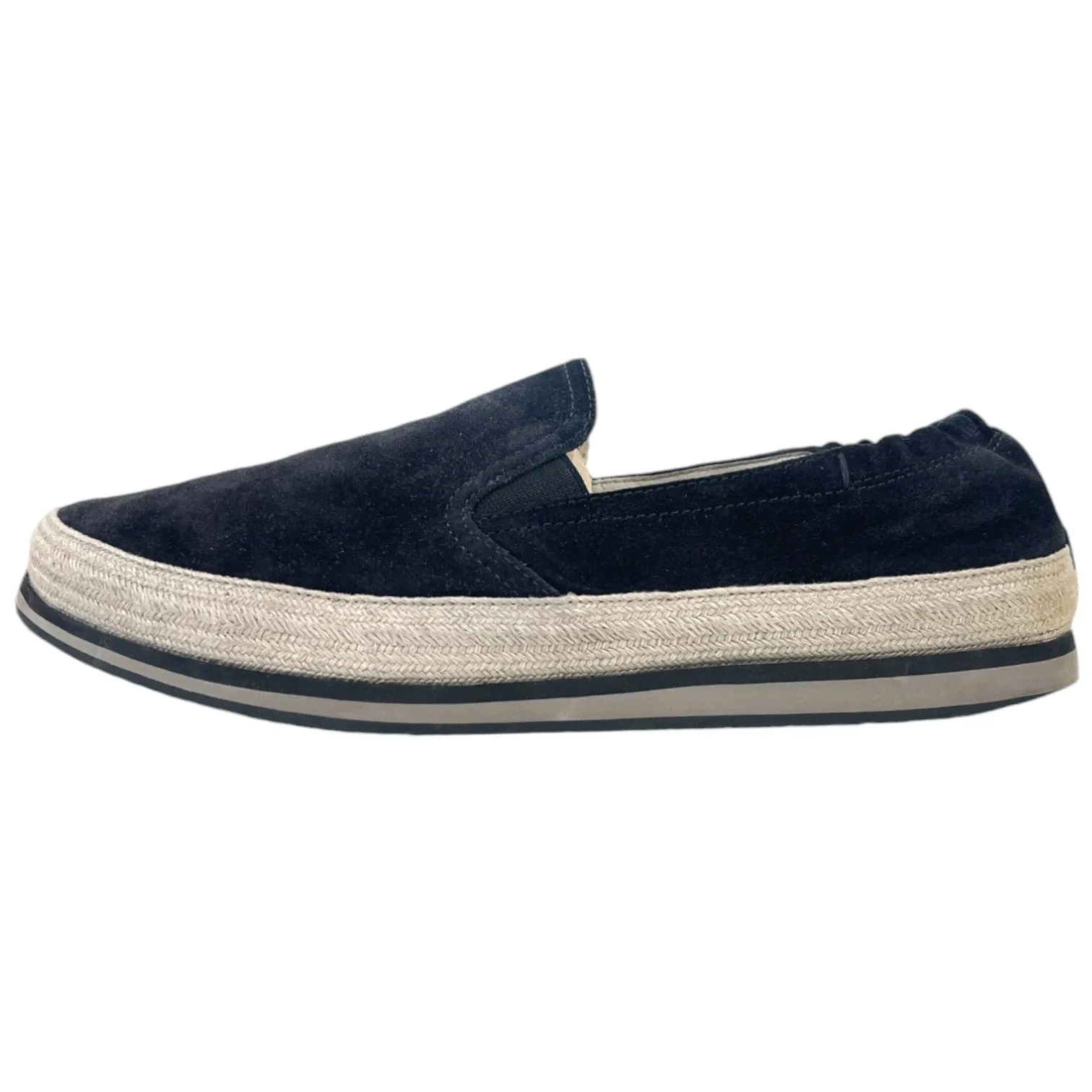 Men's Suede Espadrilles Black Size EU 43.5 / UK 9.5