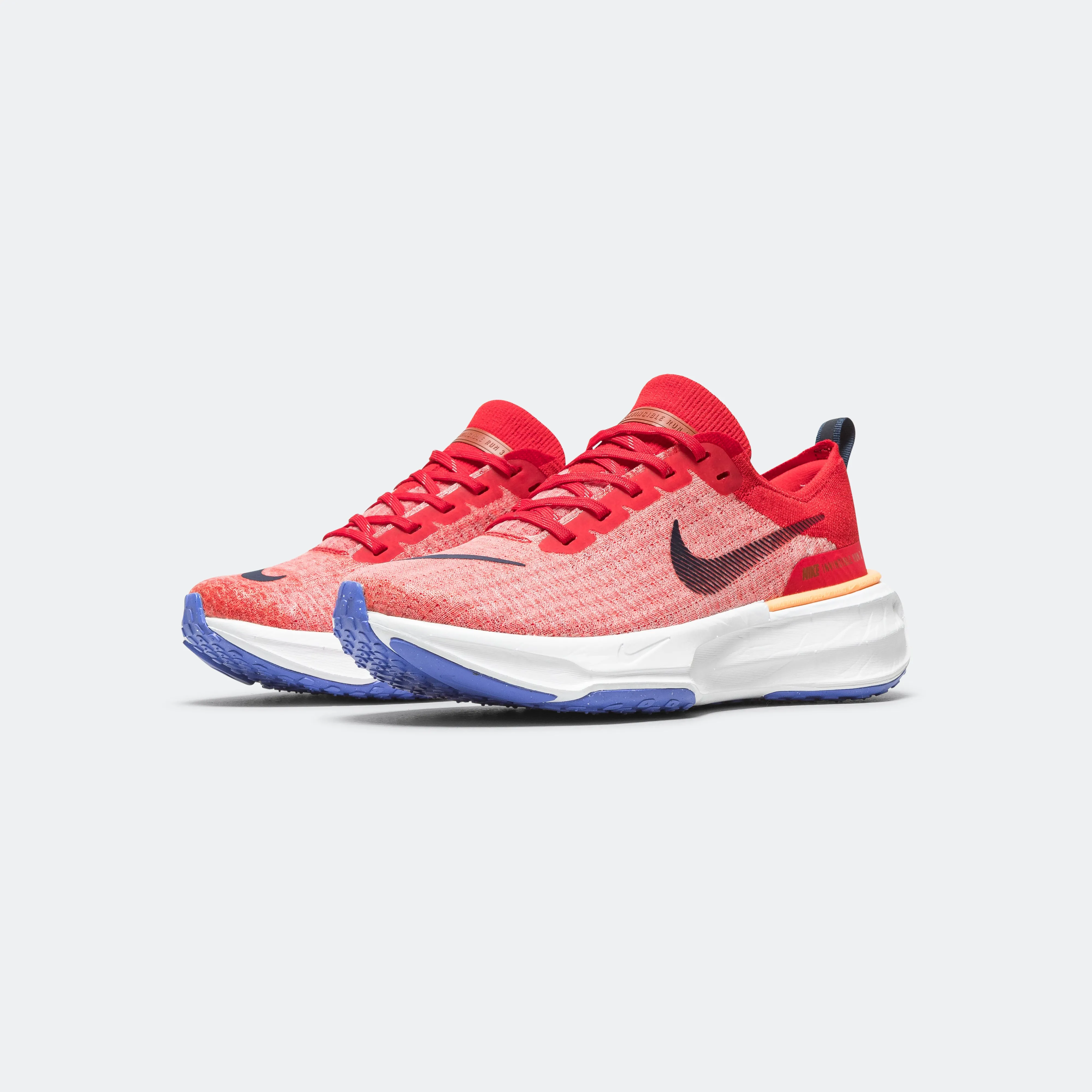 Mens ZoomX Invincible Run FK 3 - University Red/Midnight Navy-Blue Joy