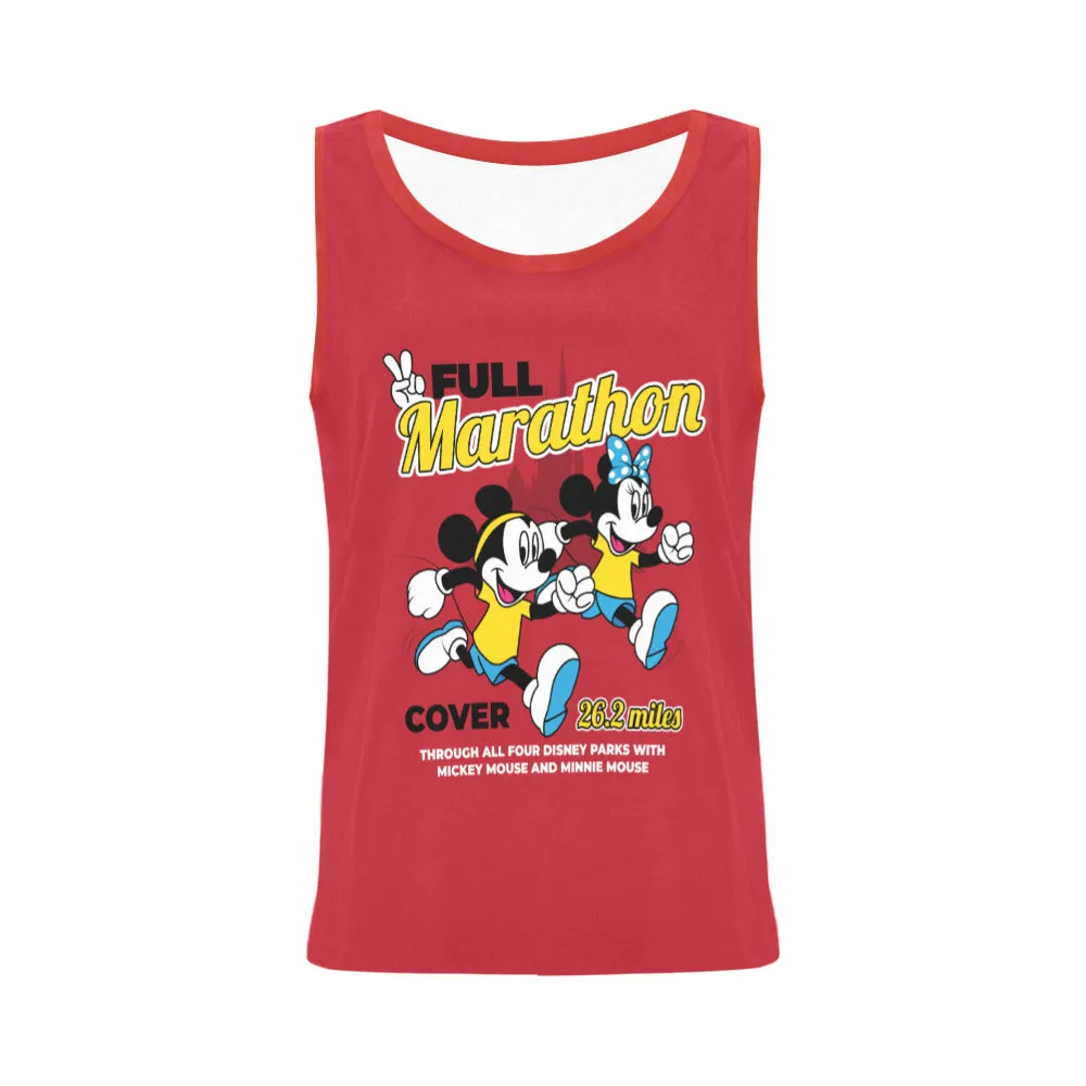 Mickey And Minnie Marathon Athletic Tank Top for Women