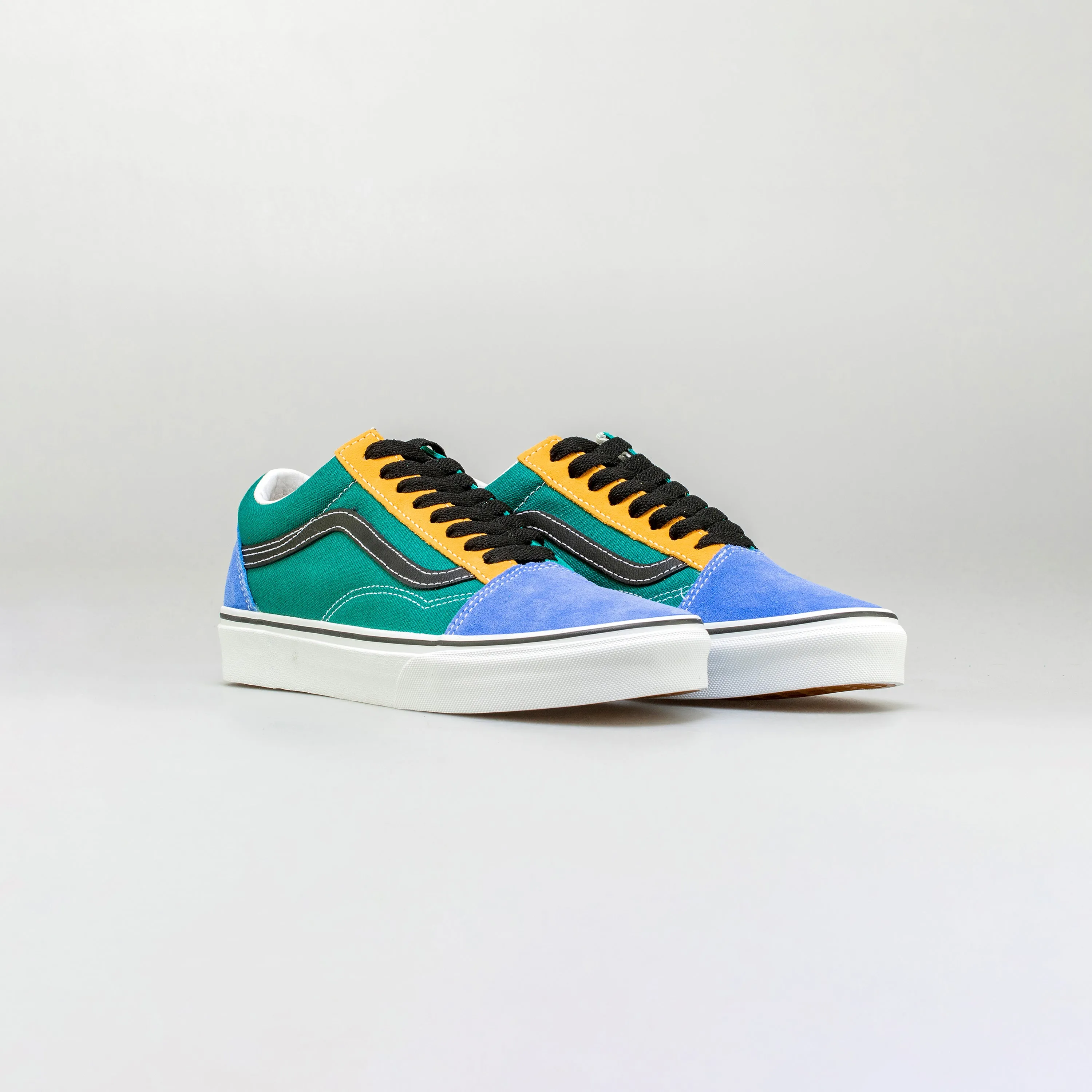 Mix & Match Old Skool Mens Lifestyle Shoe - Yellow/Blue/Green