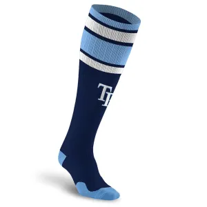 MLB Compression Socks, Tampa Bay Rays - Classic Stripe