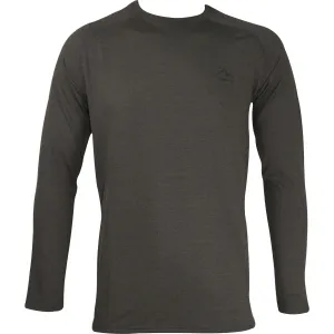 More Mile Train To Run Mens Long Sleeve Running Top - Grey