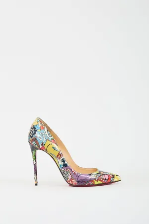 Multicolour Patent Printed Pigalle Follies 100 Pump