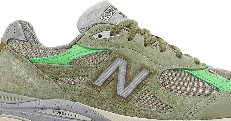 New Balance Patta x 990v3 Made in USA 'Keep Your Family Close' Sneakers, Green