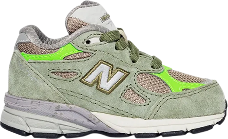 New Balance Patta x 990v3 Toddler 'Keep Your Family Close' Sneakers, Green