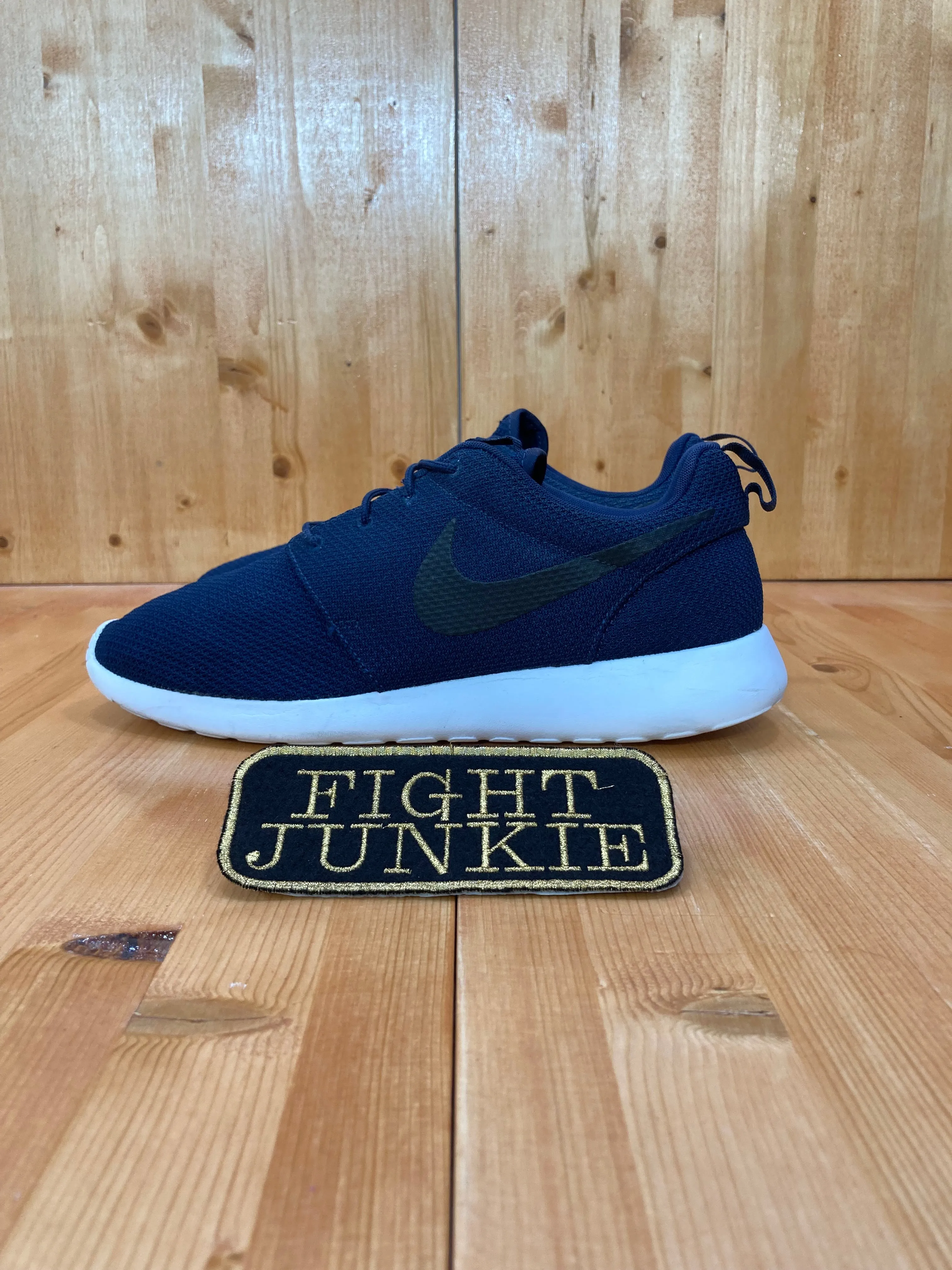 NIKE ROSHE RUN Men Size 12 Running Shoes Sneakers Navy Blue 511881-405