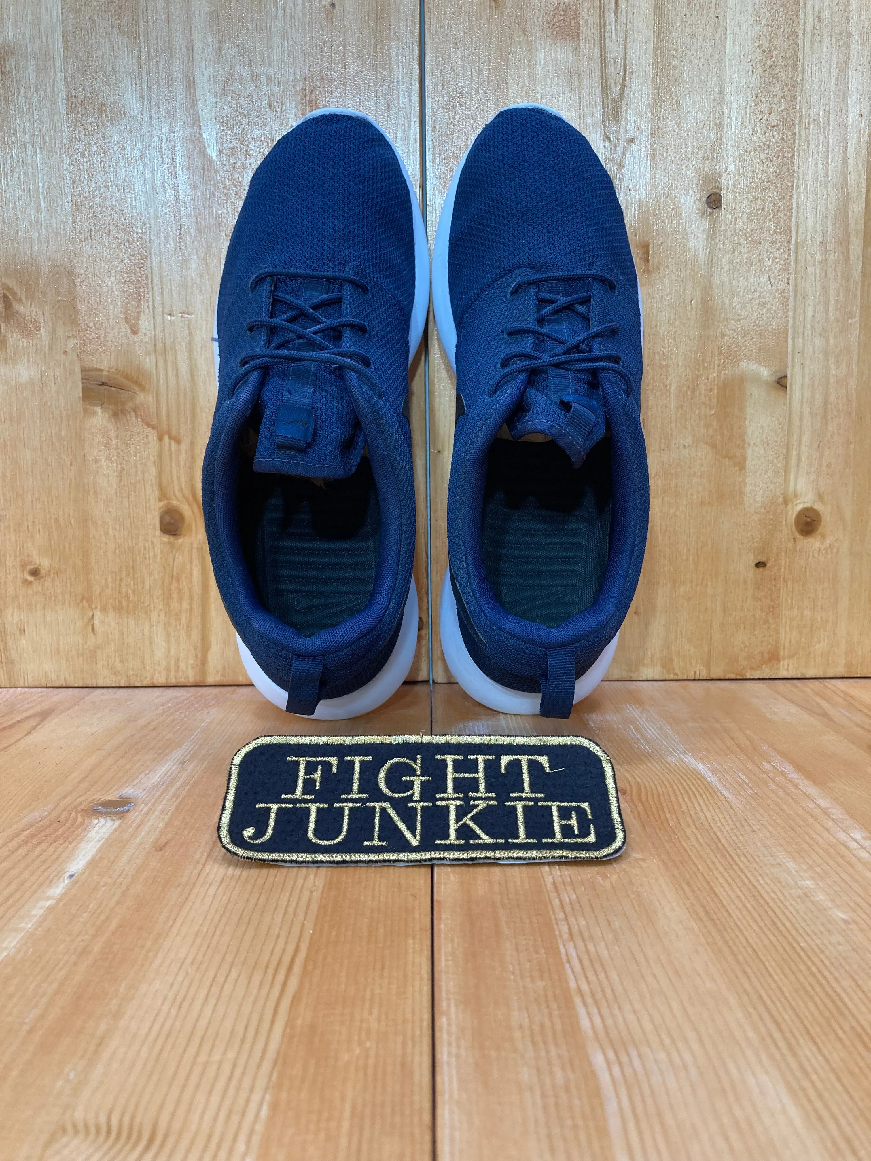 NIKE ROSHE RUN Men Size 12 Running Shoes Sneakers Navy Blue 511881-405