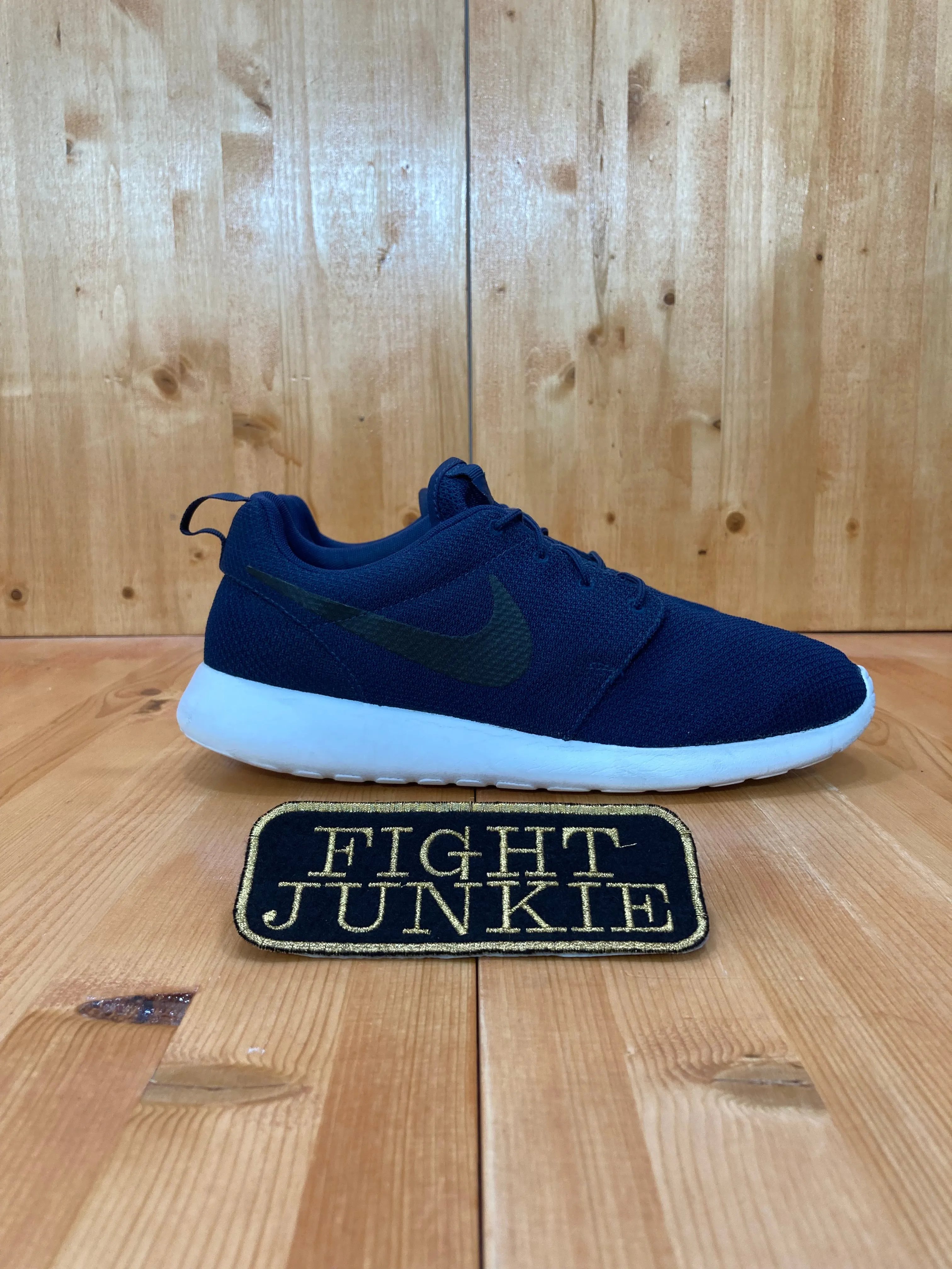 NIKE ROSHE RUN Men Size 12 Running Shoes Sneakers Navy Blue 511881-405