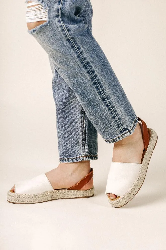 Olivia Espadrille Sandals in Beige - FINAL SALE