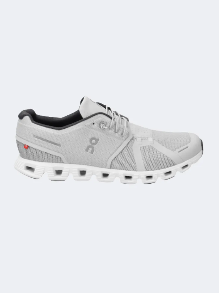 On Cloud 5 Glacier Men Lifestyle Shoes Grey /White