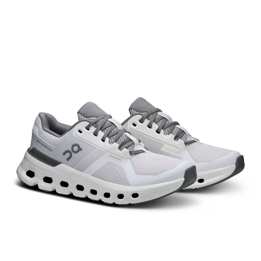 On Women's Cloudrunner 2 Running Shoes Frost / White