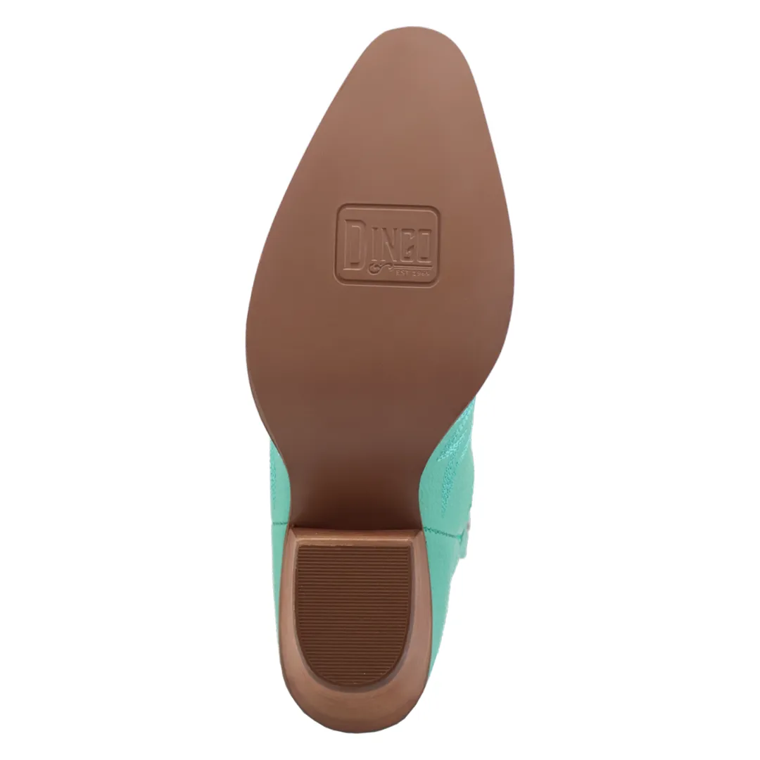 Online Exclusive | Dingo | Precious Leather Bootie in Green **PREORDER