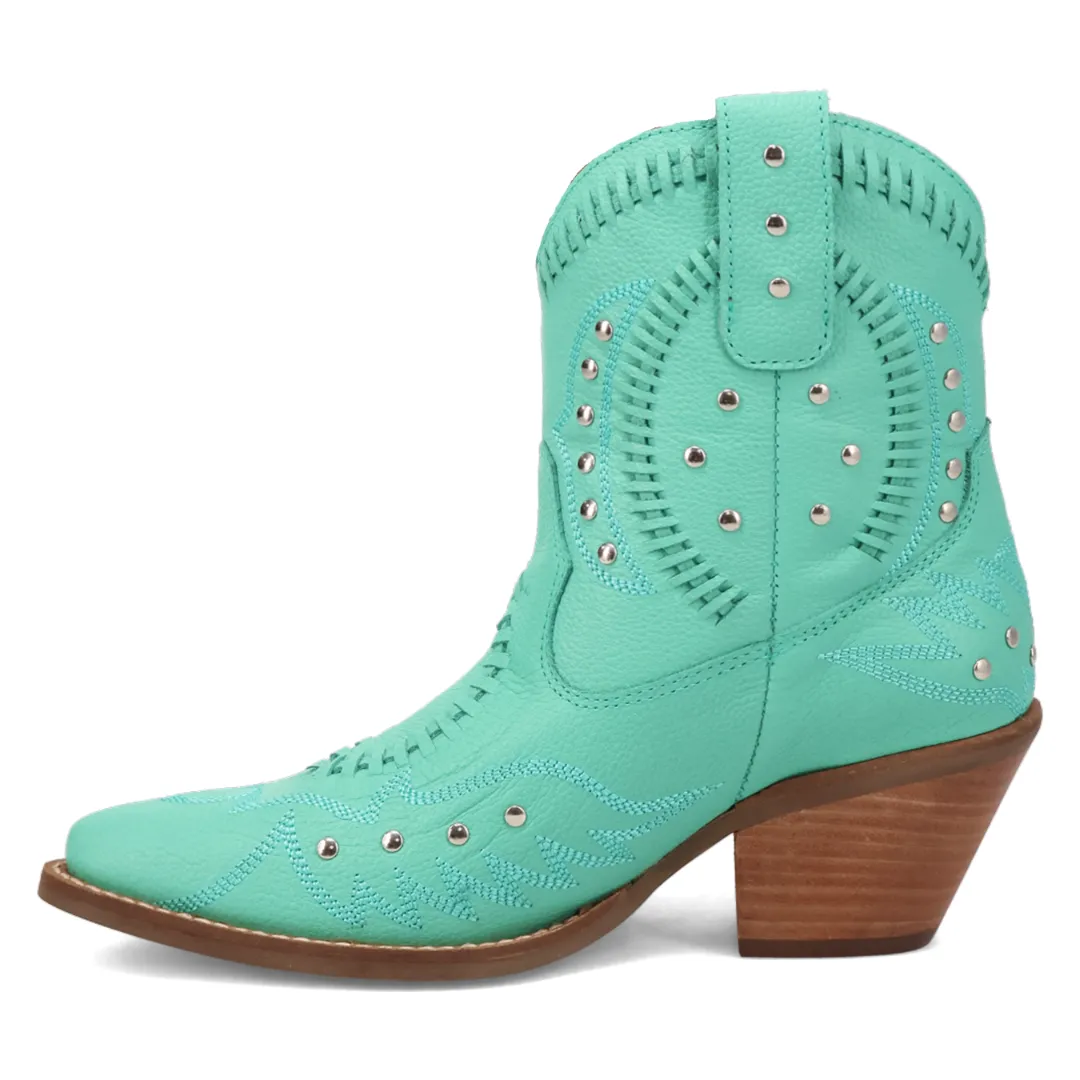 Online Exclusive | Dingo | Precious Leather Bootie in Green **PREORDER