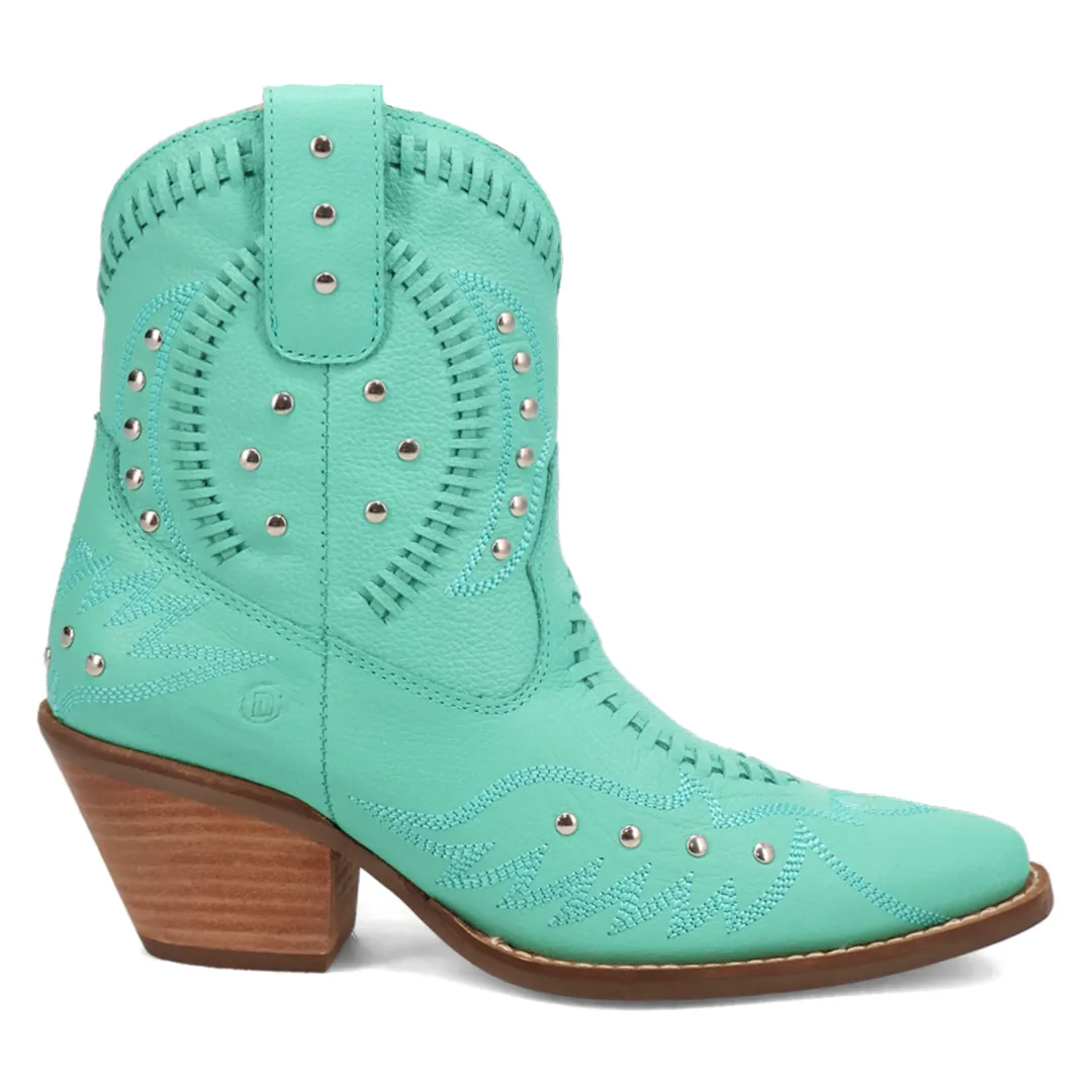 Online Exclusive | Dingo | Precious Leather Bootie in Green **PREORDER