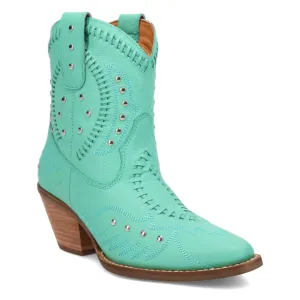 Online Exclusive | Dingo | Precious Leather Bootie in Green **PREORDER