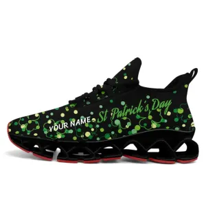 Personalized St.Patrick's Sneakers, Custom Green Shoes, Breathable Unsiex Shoes