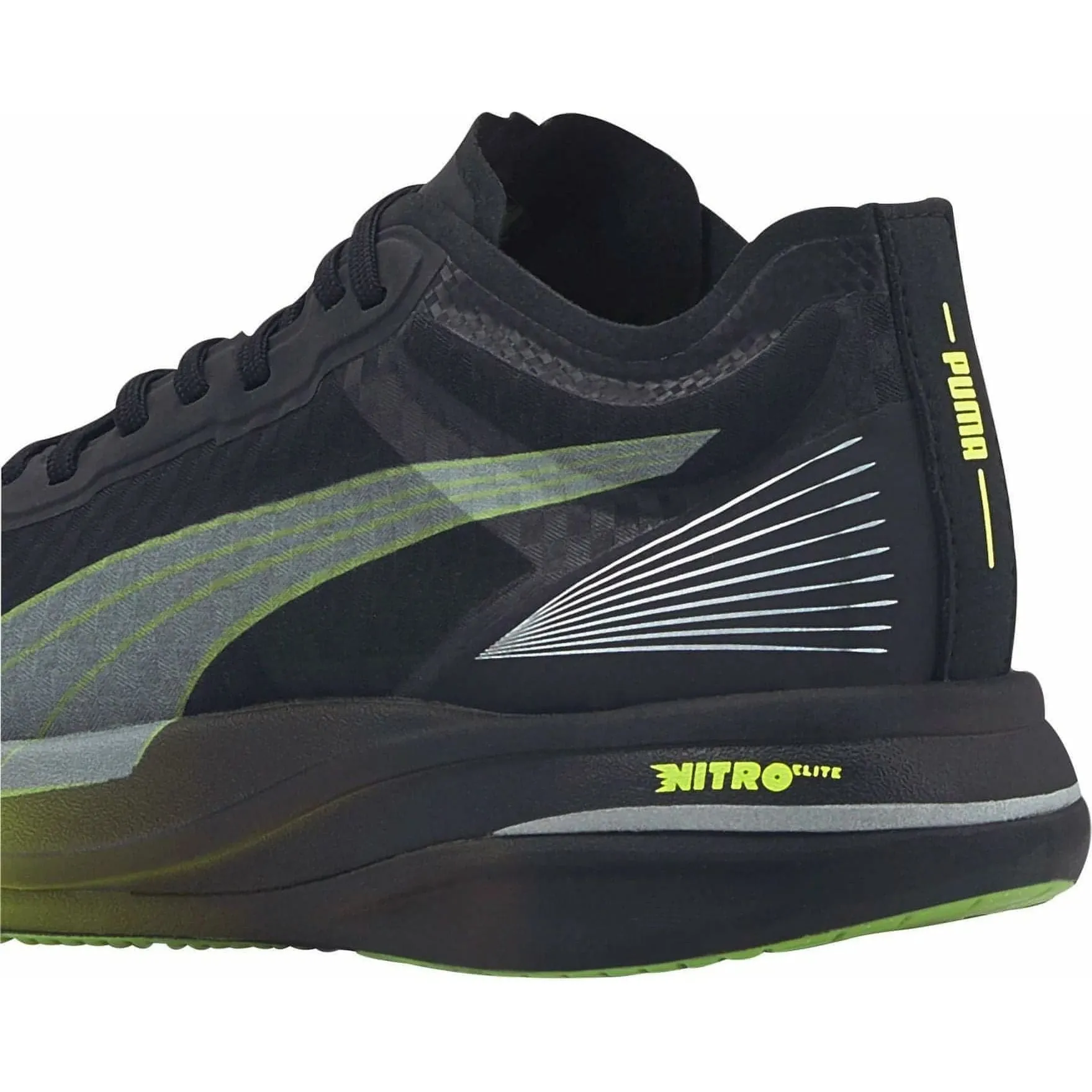 Puma Deviate Nitro Elite Carbon Mens Running Shoes - Black