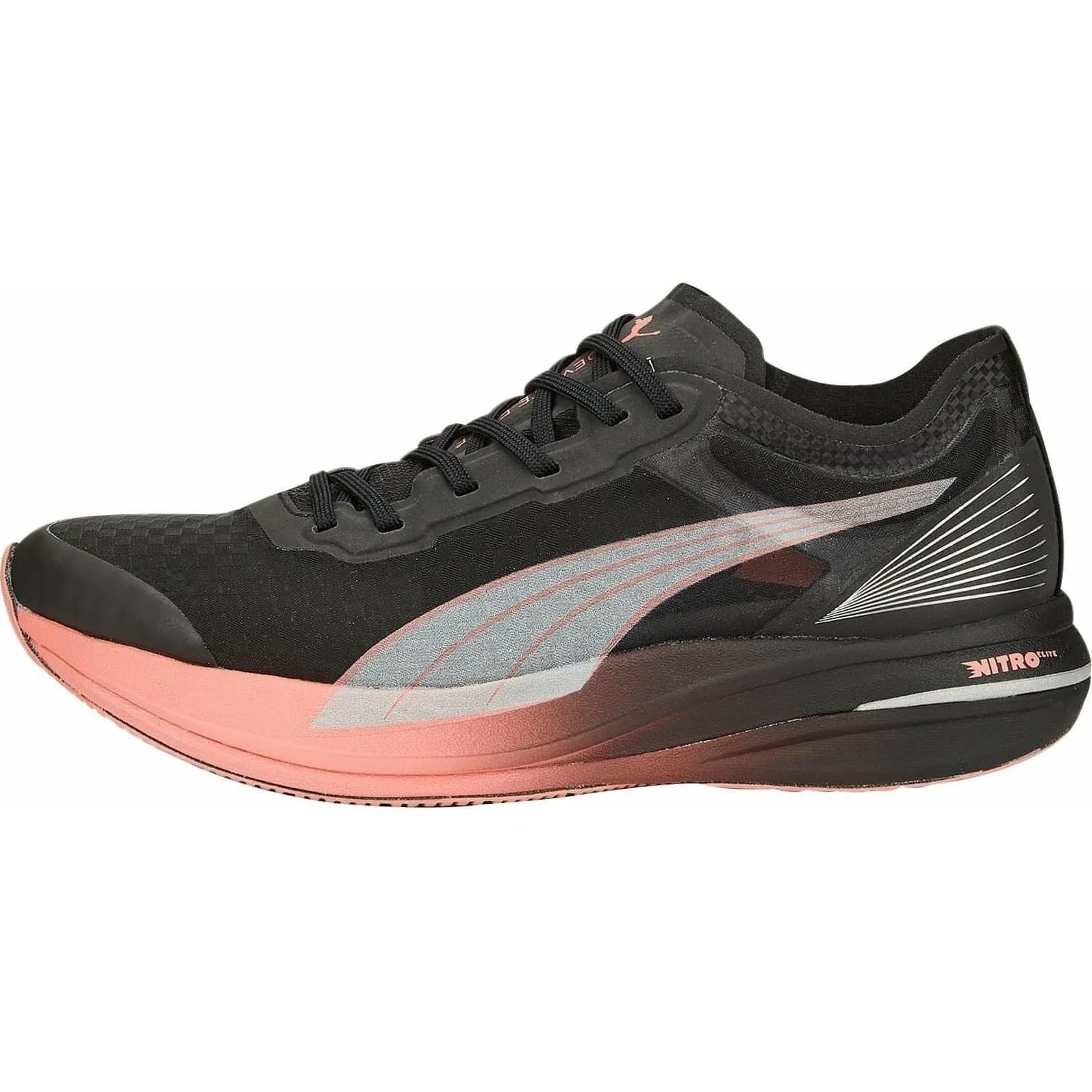 Puma Deviate Nitro Elite Carbon Womens Running Shoes - Black