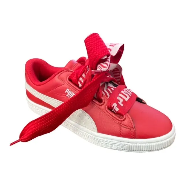 Puma scarpa sneakers da donna Basket Heart De 364082 03 rosso