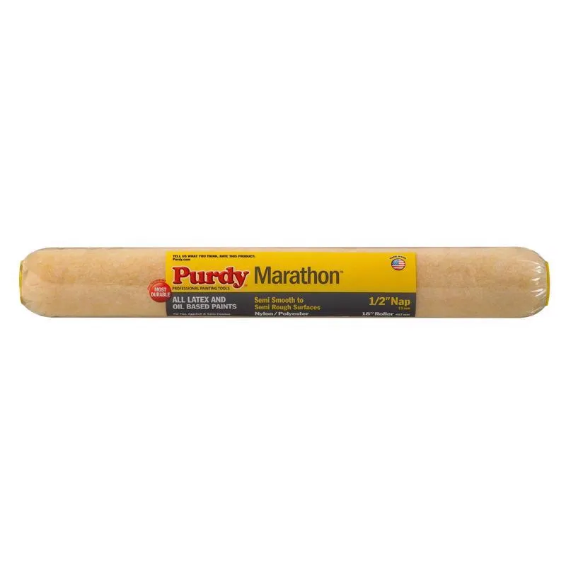 Purdy Marathon Nylon/Polyester 18 in. W X 1/2 in. Paint Roller Cover 1 pk