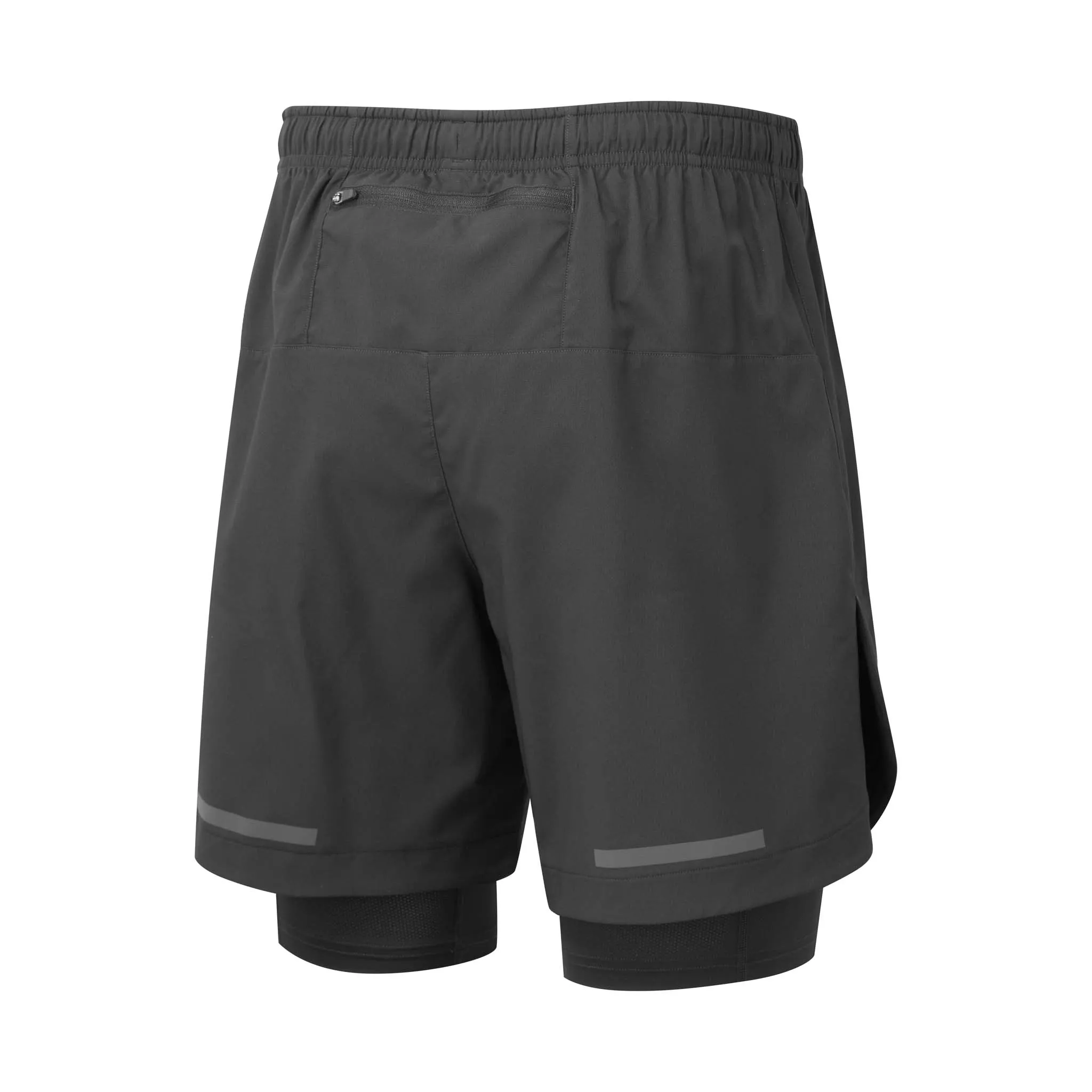 Ronhill | Men's Tech 7" Twin Short - All Black