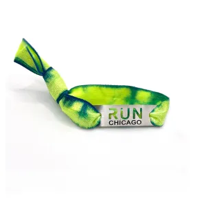 RUN CHICAGO Green Tie Dye Stretchy Bracelet